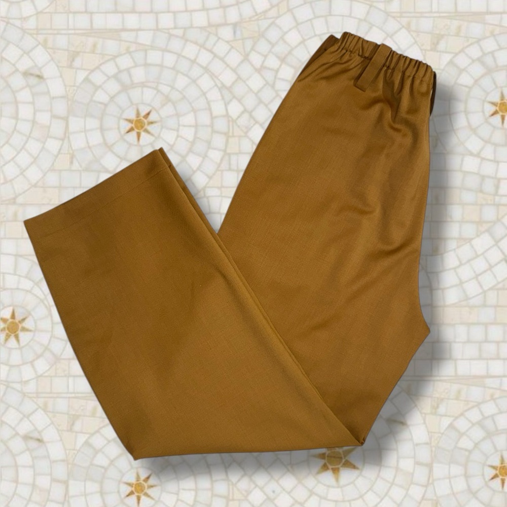 ✨TELA✨ Italian-Made Wide Leg Trousers in Caramello NWT